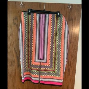 Tribal Print Pencil Skirt